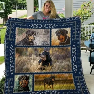 Rottweiler Quilt Tdhpa and Home Decor