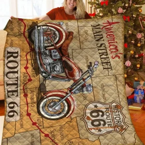 Route Motorcycle JFJ12115 3D Customized Quilt 2707 and Home Decor