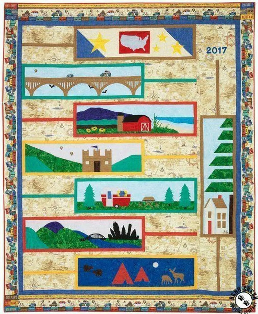Row By Row On The Go Quilt Tdhhf and Home Decor