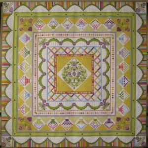 Ruffled Roses Quilt Tdhpt and Home Decor