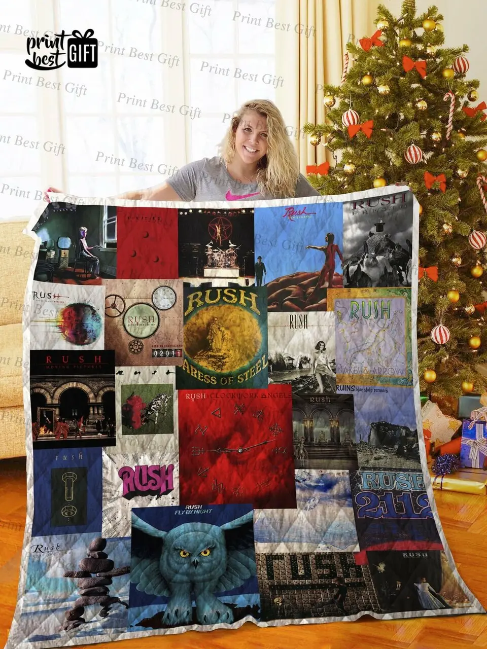 Rush Cover Poster Quilt Blanket Ver 5 and Home Decor