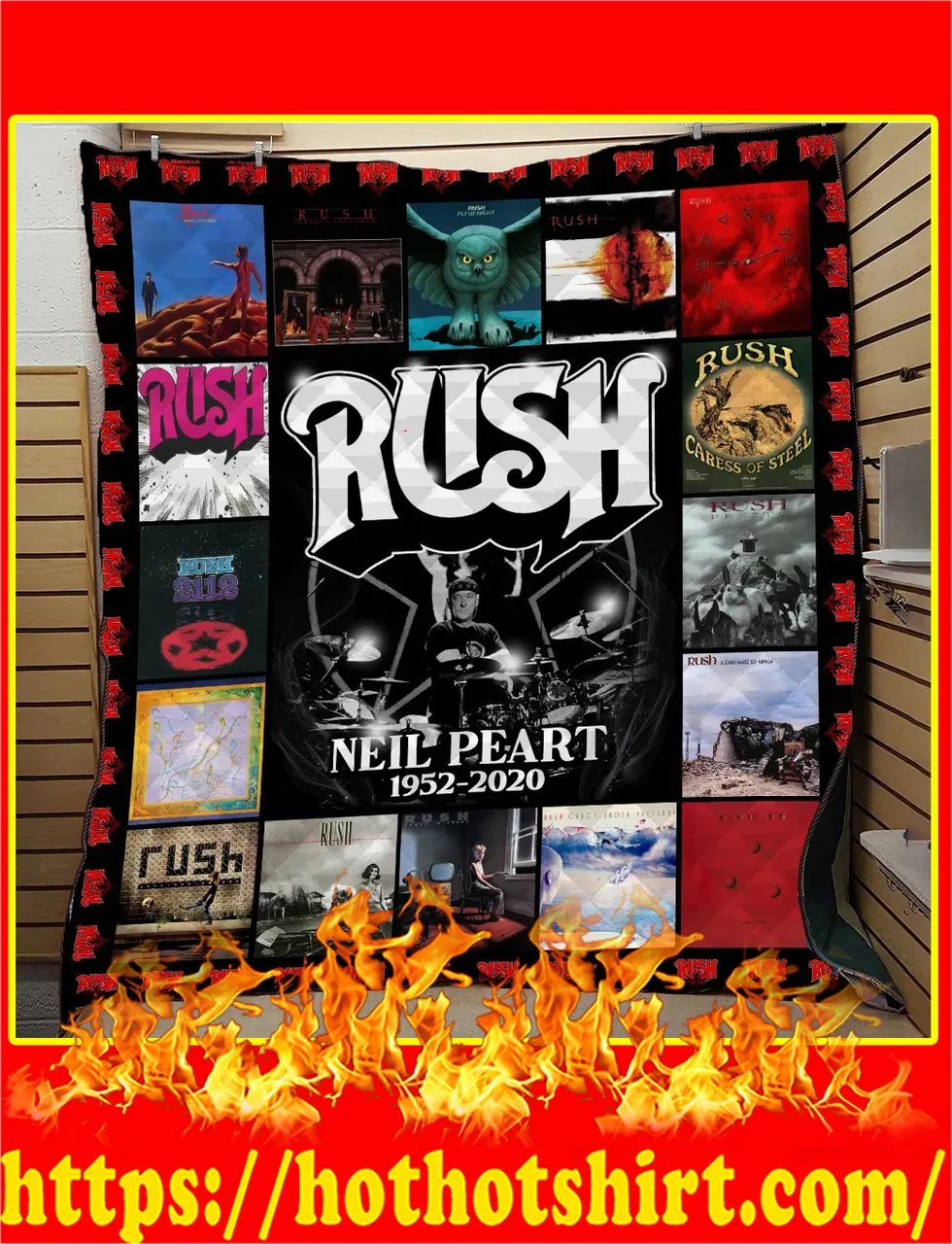 Rush Neil Peart 1952 2020 Quilt Blanket and Home Decor