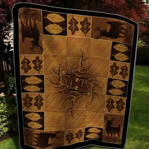Rustic Deer Hunting Dn Quilt Tdheq and Home Decor