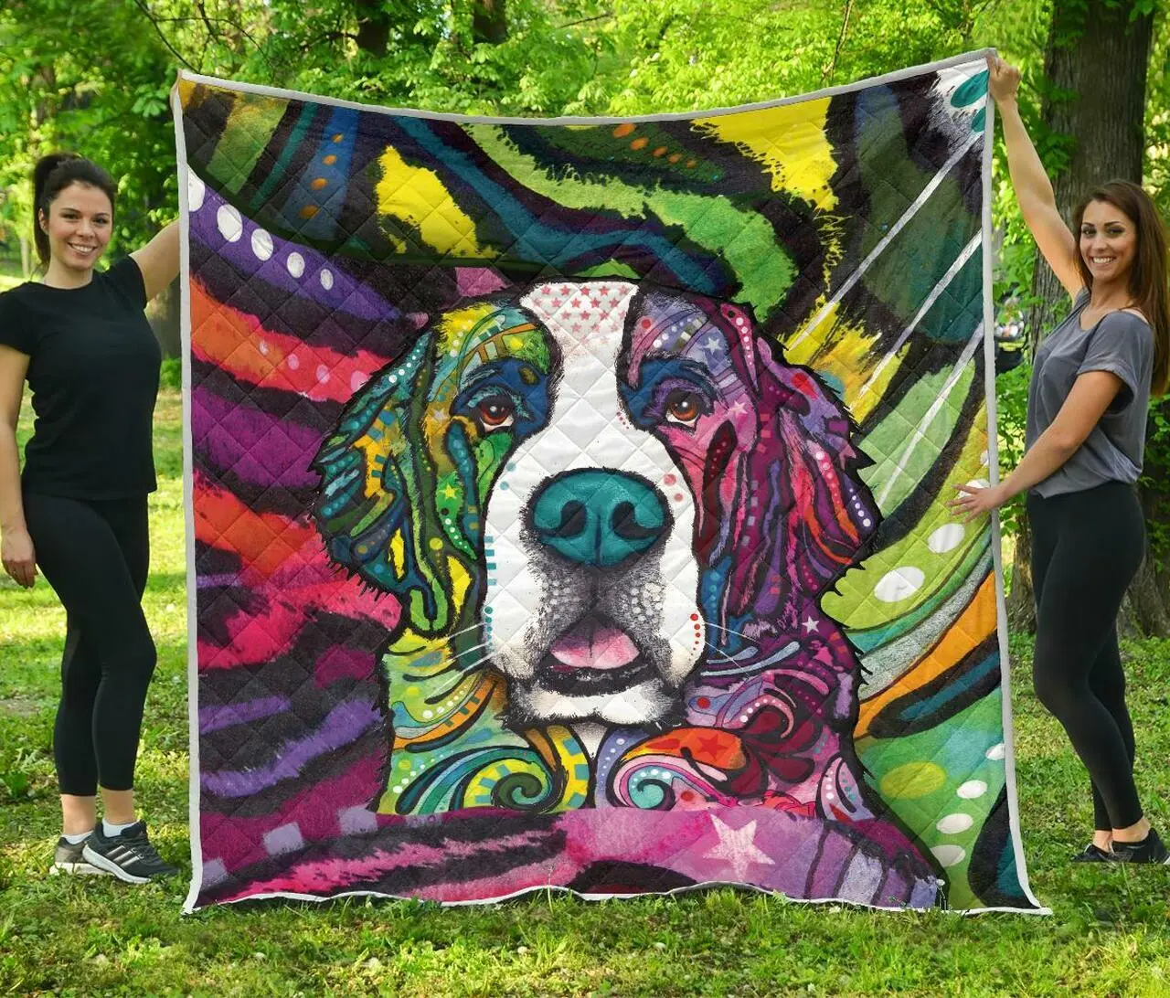 Saint Bernard Premium Quilt – Dean Russo Art and Home Decor
