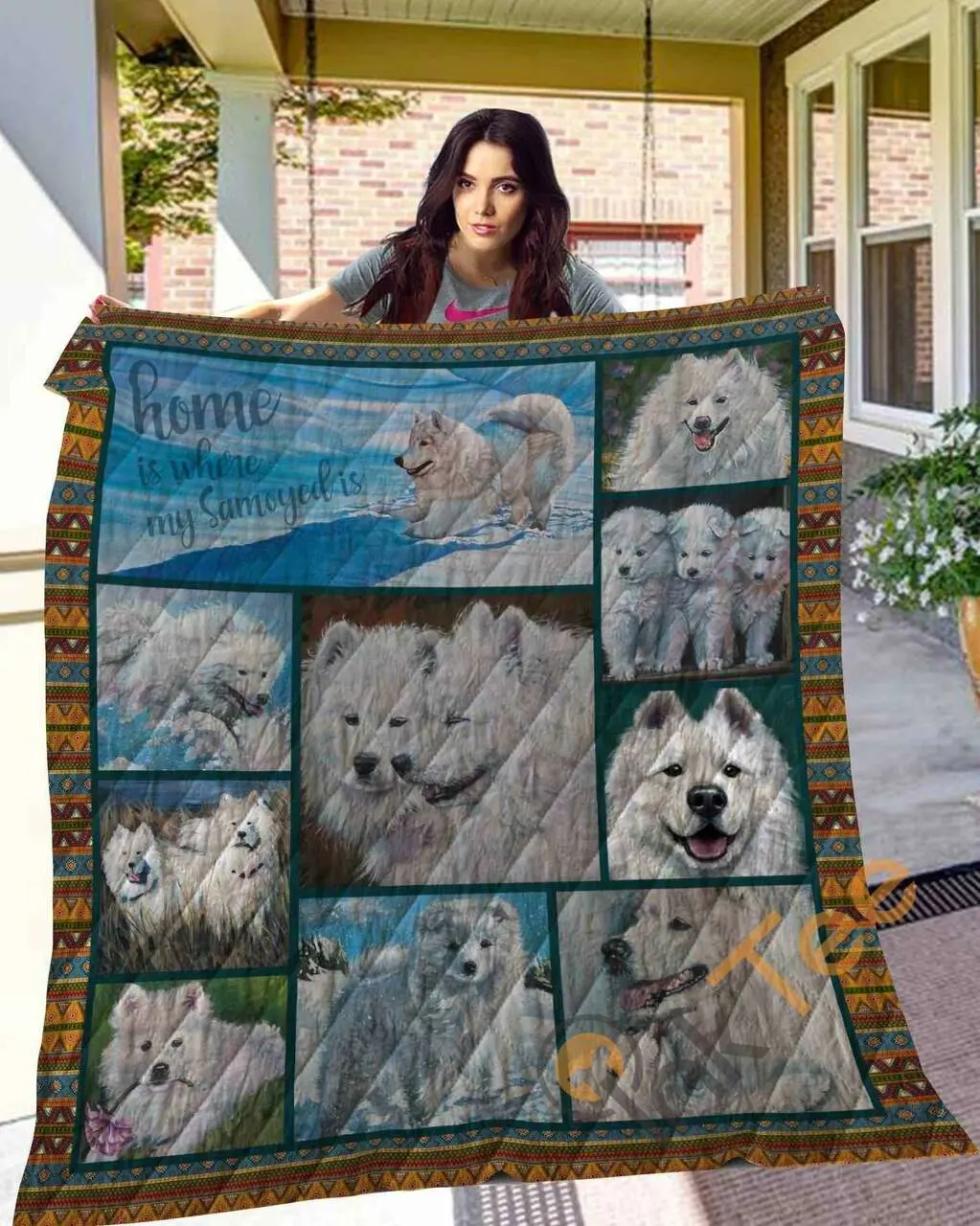 Samoyed 10 Blanket TH10072019 Quilt and Home Decor