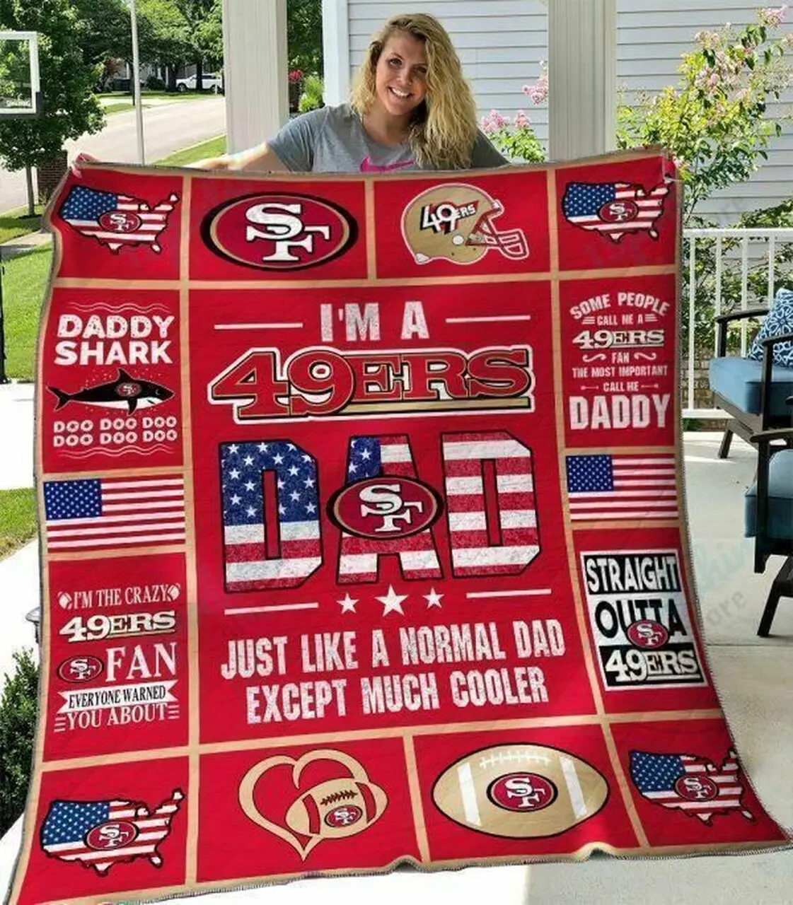 San Francisco 49Ers Quilt Blanket 06 and Home Decor