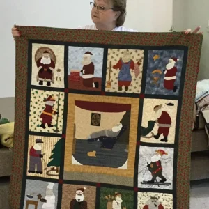 Santa Us Quilt Tdheu and Home Decor
