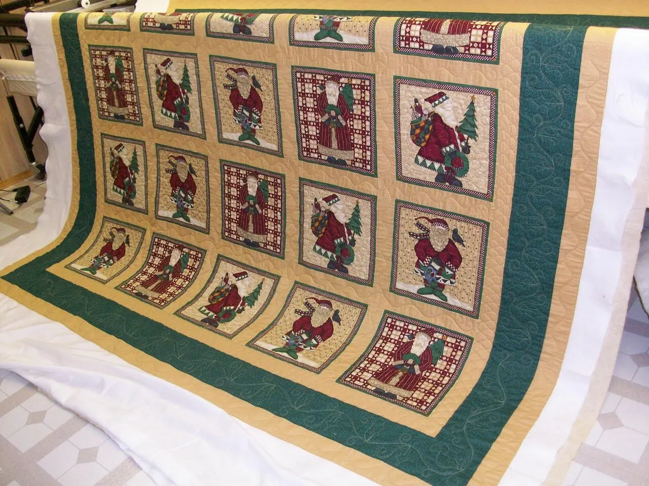 Santa Us Quilt Tdhlw and Home Decor