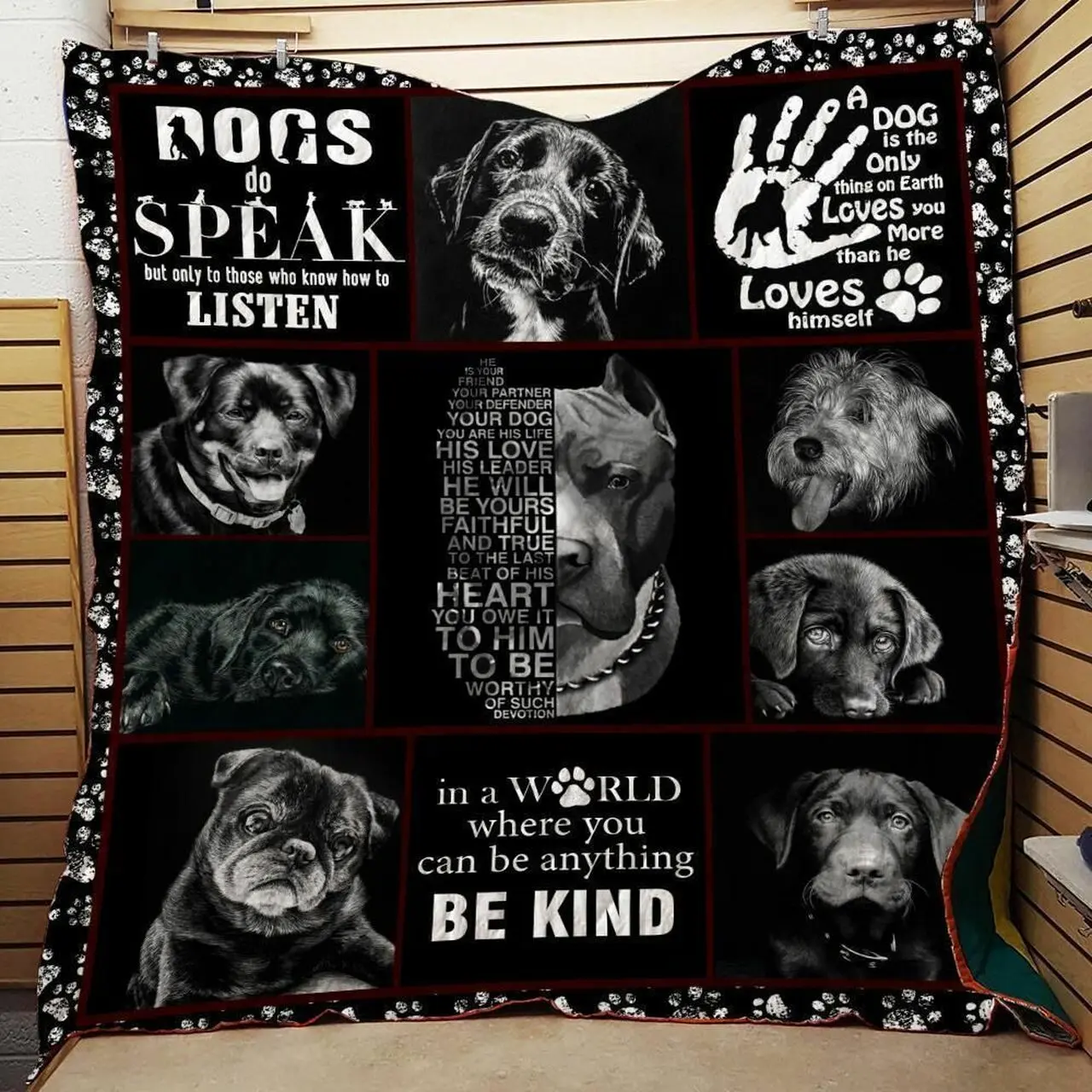 Save The Dog – Customize Quilt Blanket and Home Decor