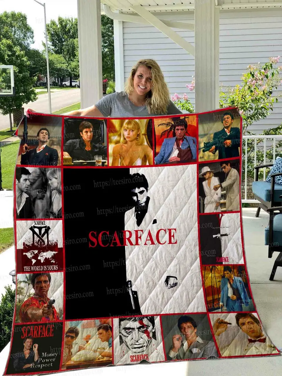 Scarface Quilt Blanket 01 and Home Decor