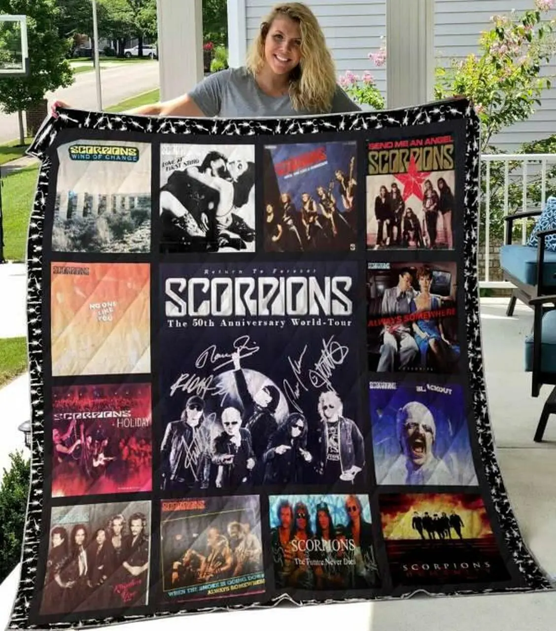 Scorpions Quilt Blanket Limited Quilt Blanket and Home Decor