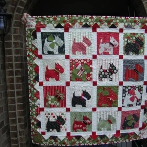 Scottie CLM190660 Quilt Blanket and Home Decor