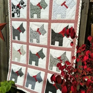 Scottie Dog Quilt Tdhfc and Home Decor