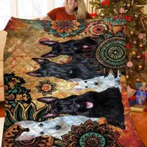 Scottish Terrier JFJ12329 3D Customized Quilt 2707 and Home Decor