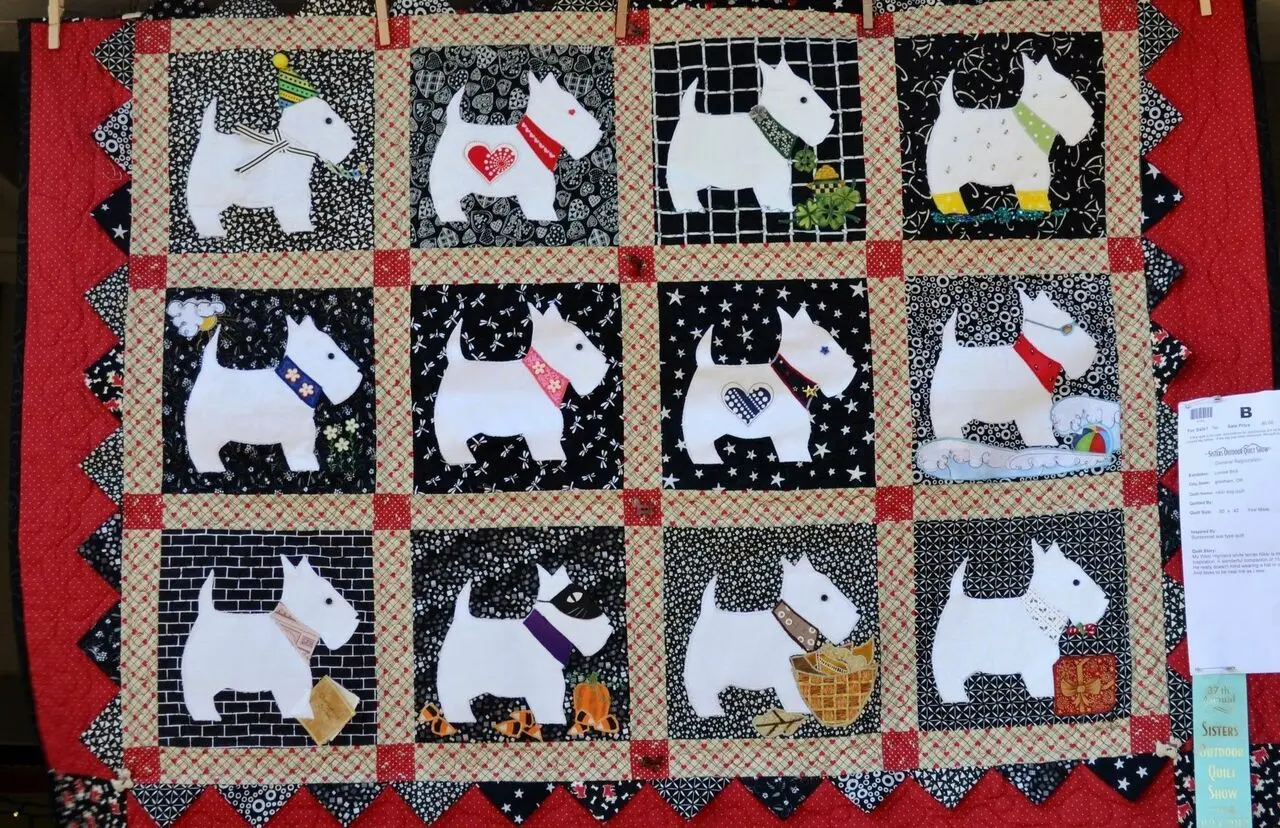 Scottish Terrier Quilt Tdhay and Home Decor