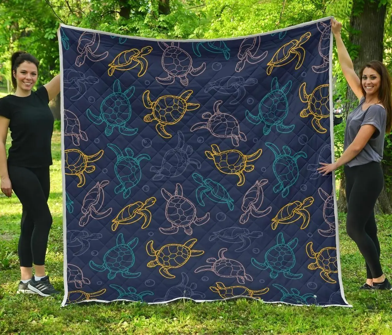 Sea Turtle Baby 3D Customized Quilt and Home Decor