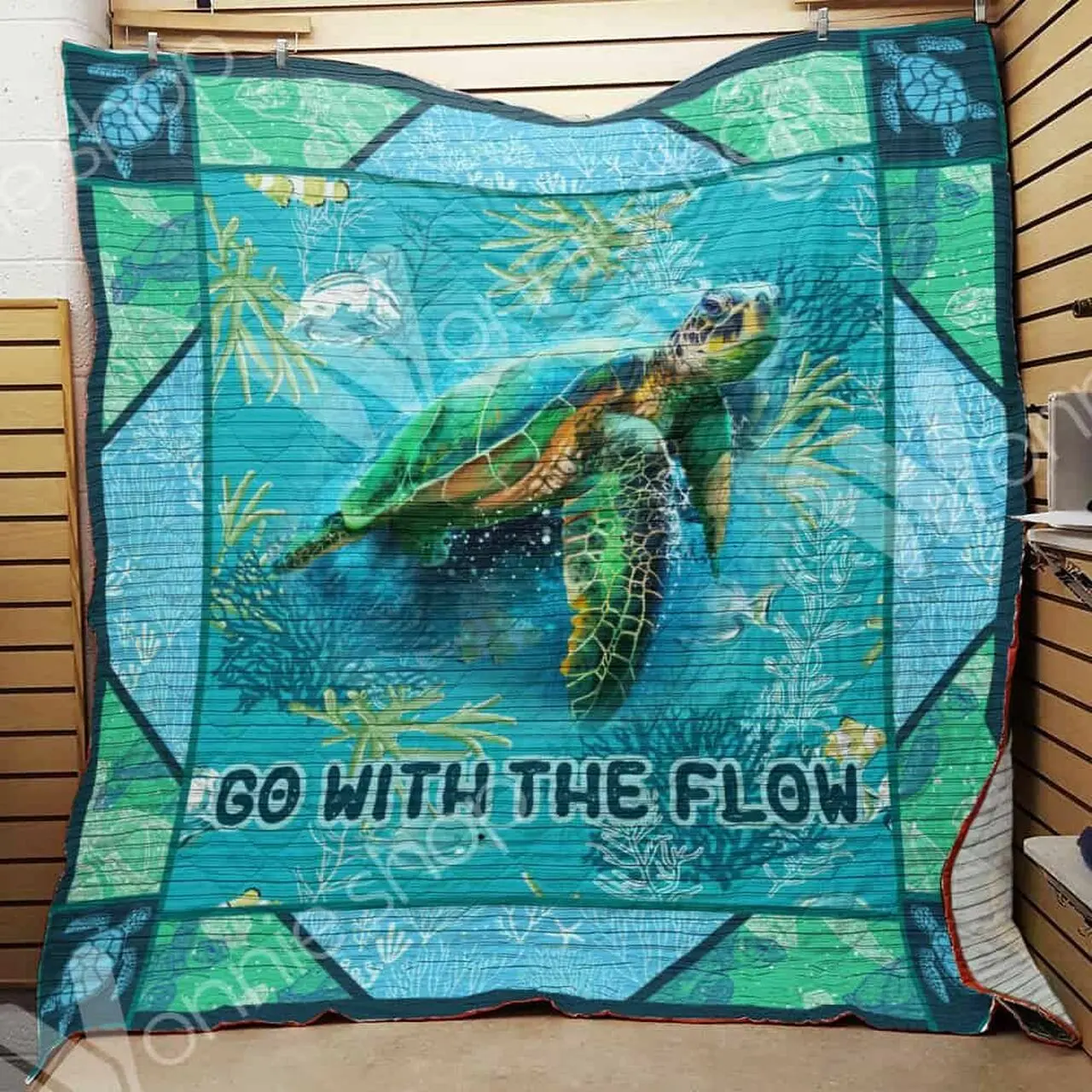 Sea Turtle Quilt Blanket Dhc06021488Td and Home Decor