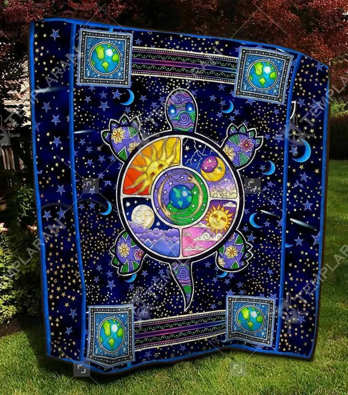 Sea Turtle Quilt Fag and Home Decor