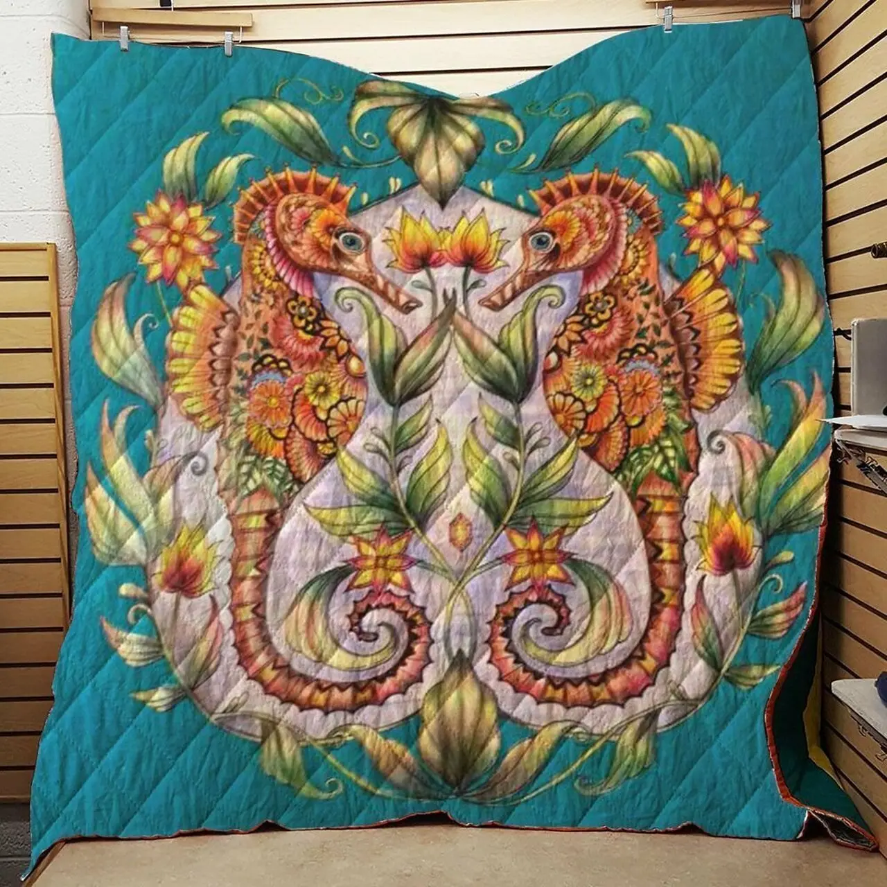 Seahorse Quilt Tdhkx and Home Decor