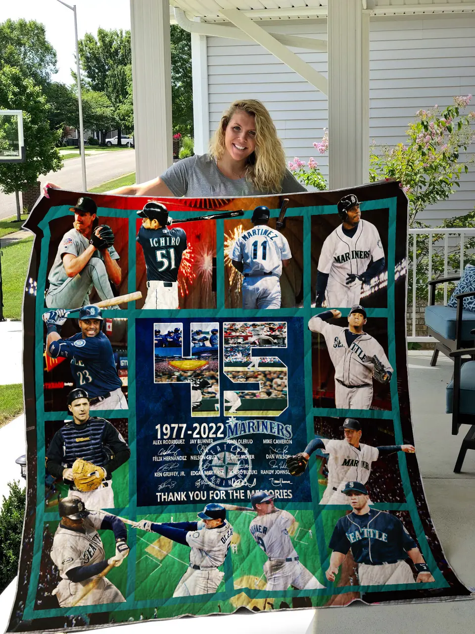 Seattle Mariners Quilt and Home Decor