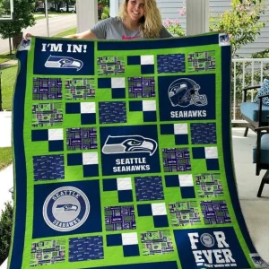 Seattle Seahawks Quilt Blanket 02 and Home Decor