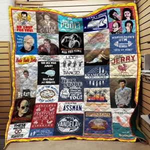 Seinfeld Quotes Collage Blanket Th10072019 Quilt and Home Decor