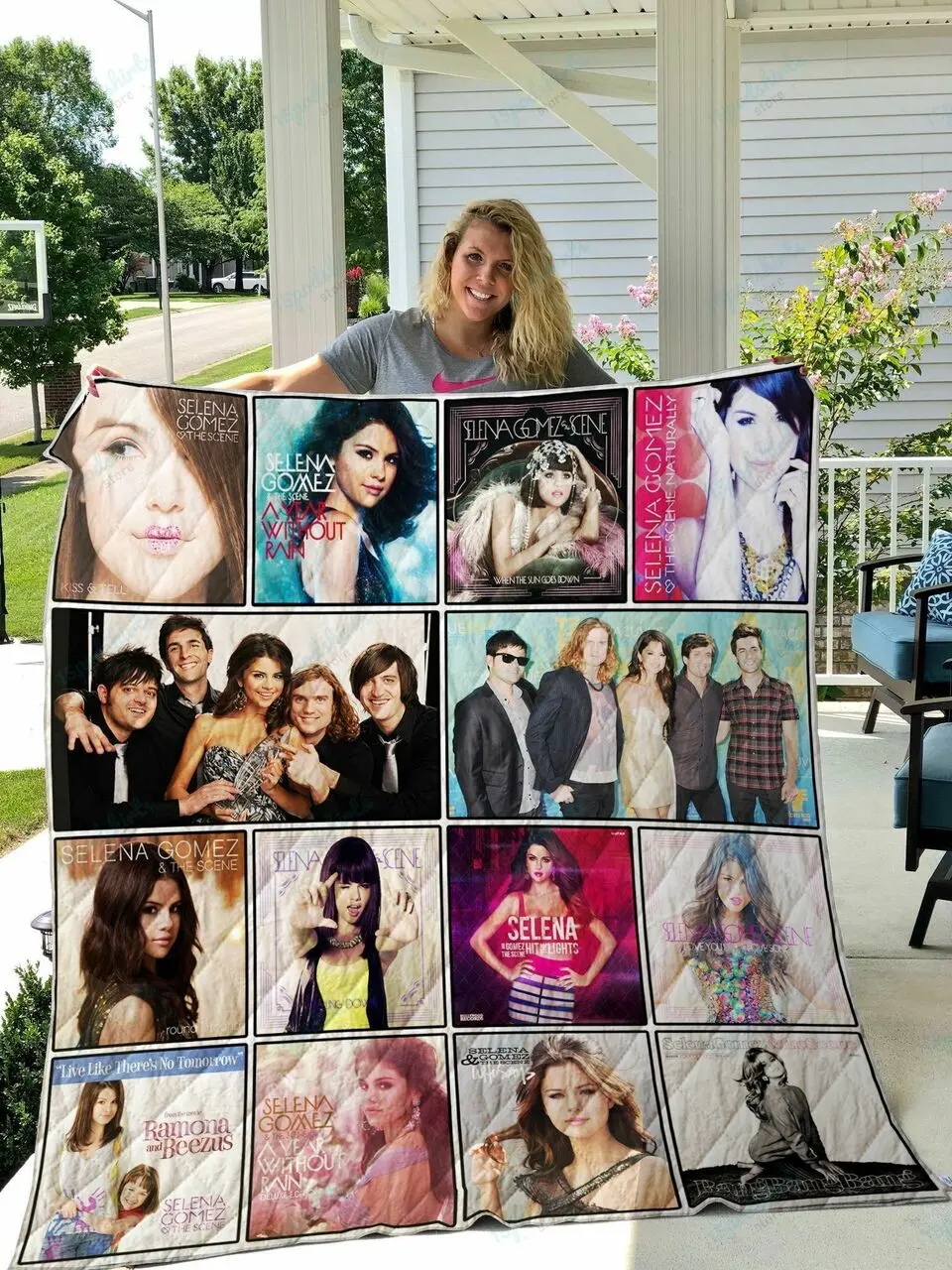 Selena Gomez The Scene Quilt Blanket and Home Decor