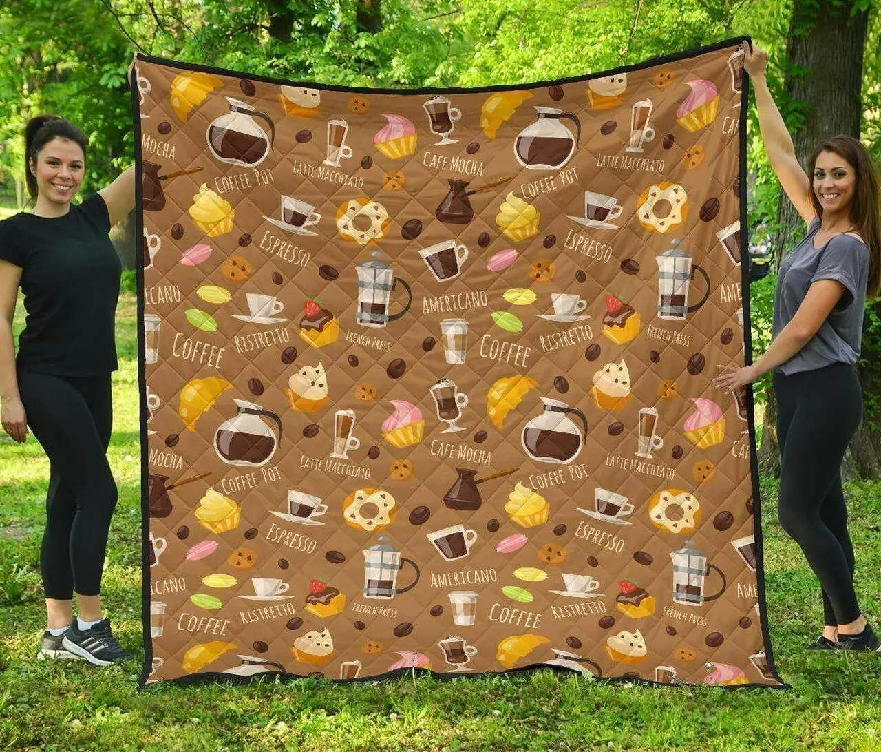 Set Coffee Quilt Tdhde and Home Decor