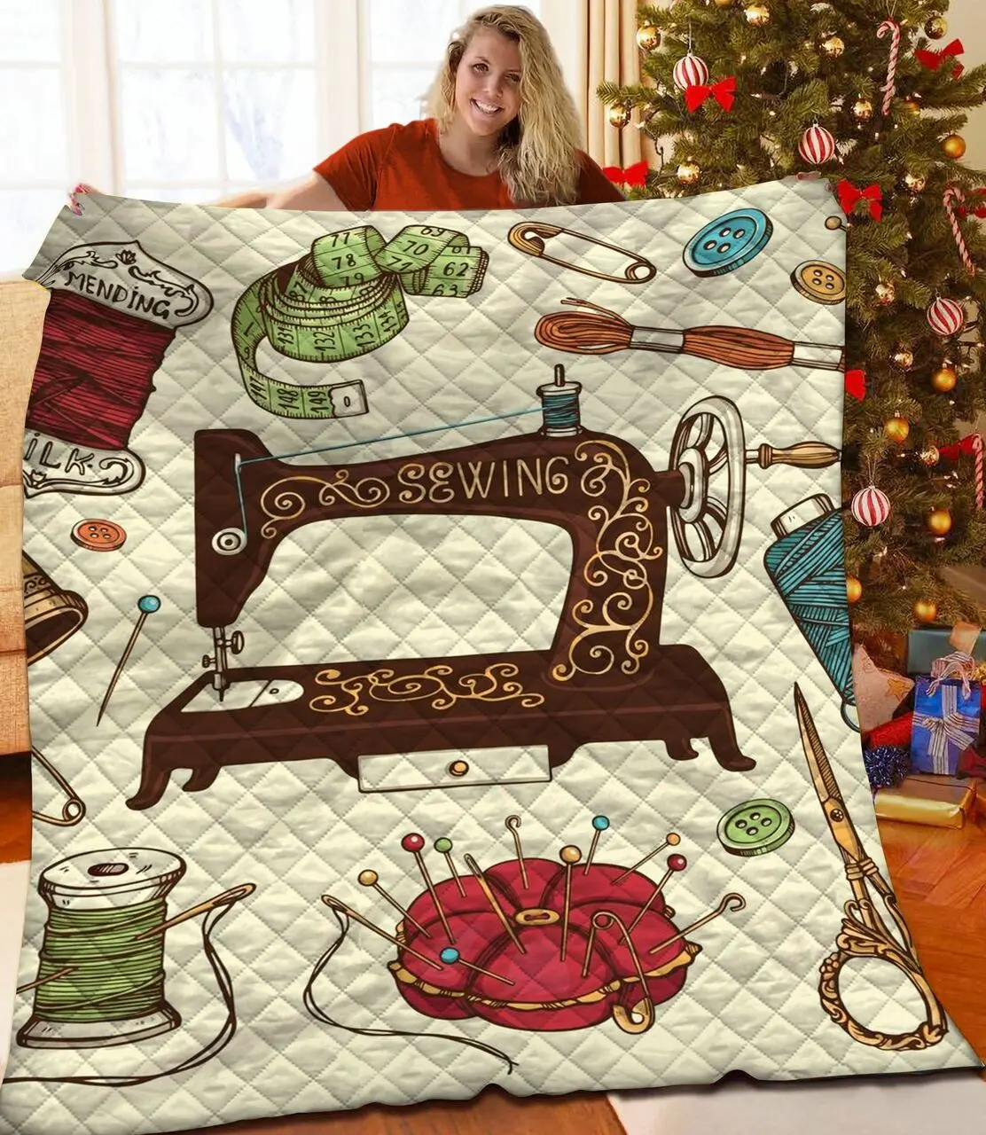 Sewing JFJ12405 3D Customized Quilt 2707 and Home Decor