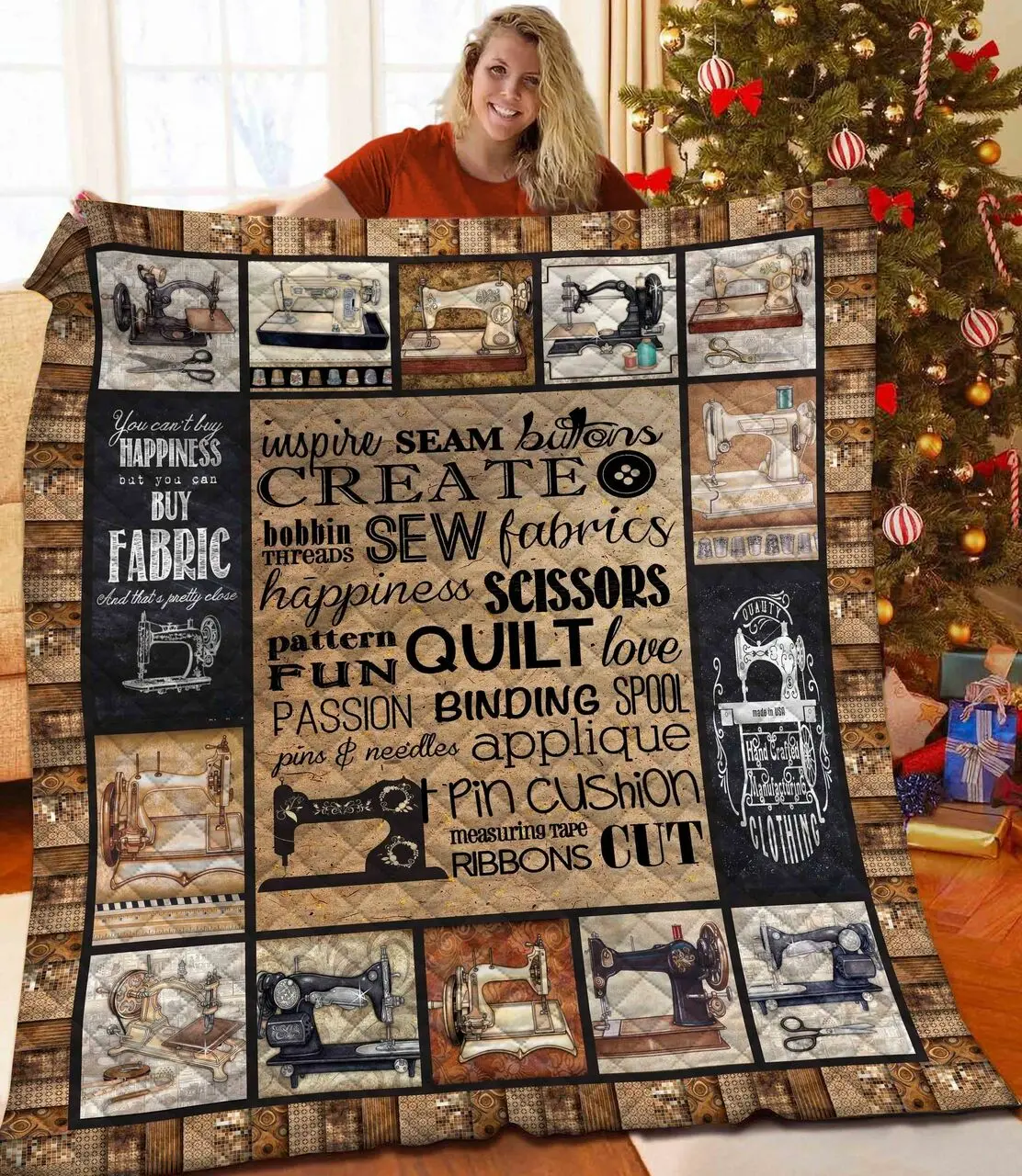 Sewing JFJ12409 3D Customized Quilt 2707 and Home Decor