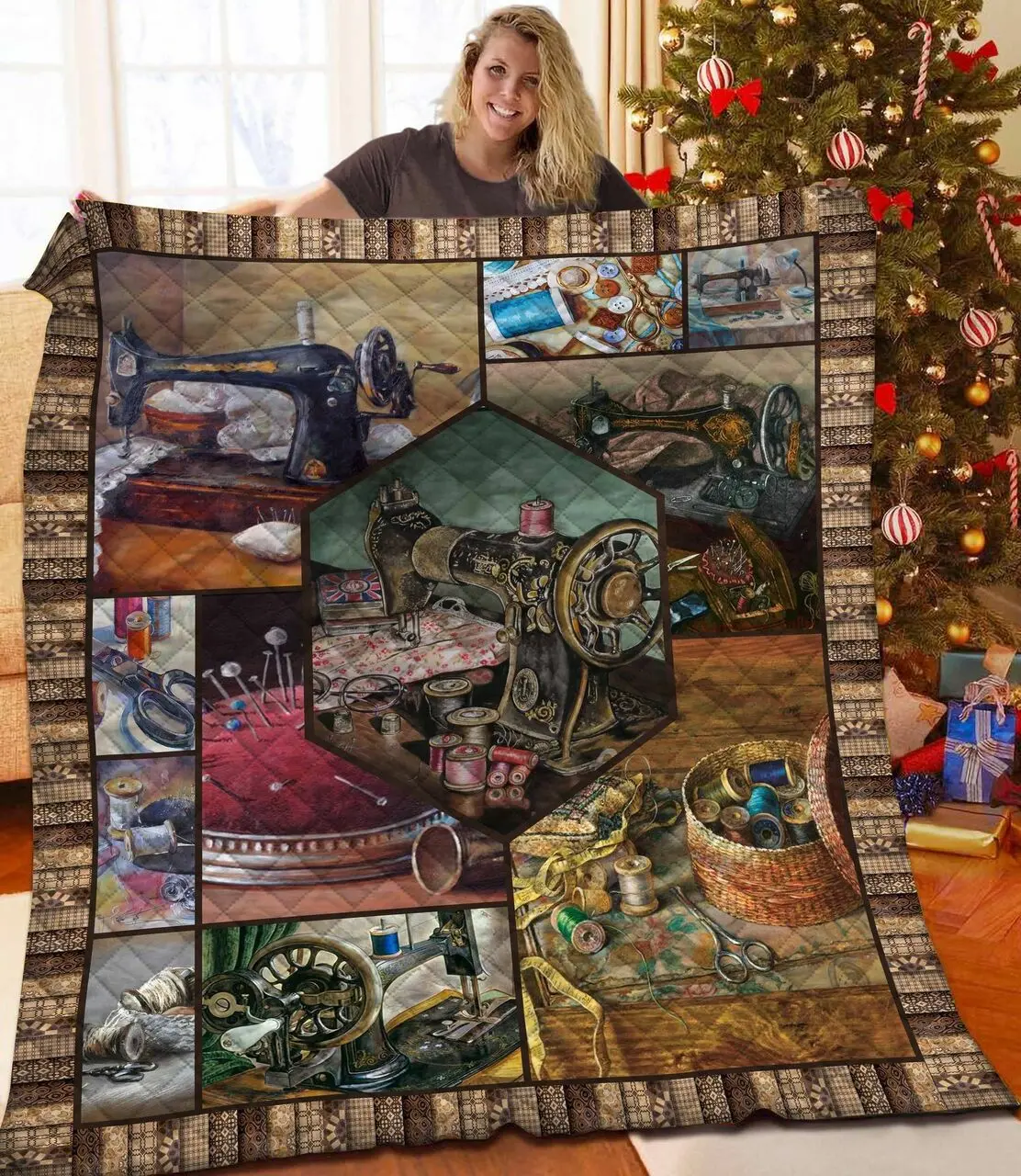 Sewing JFJ12418 3D Customized Quilt 2707 and Home Decor