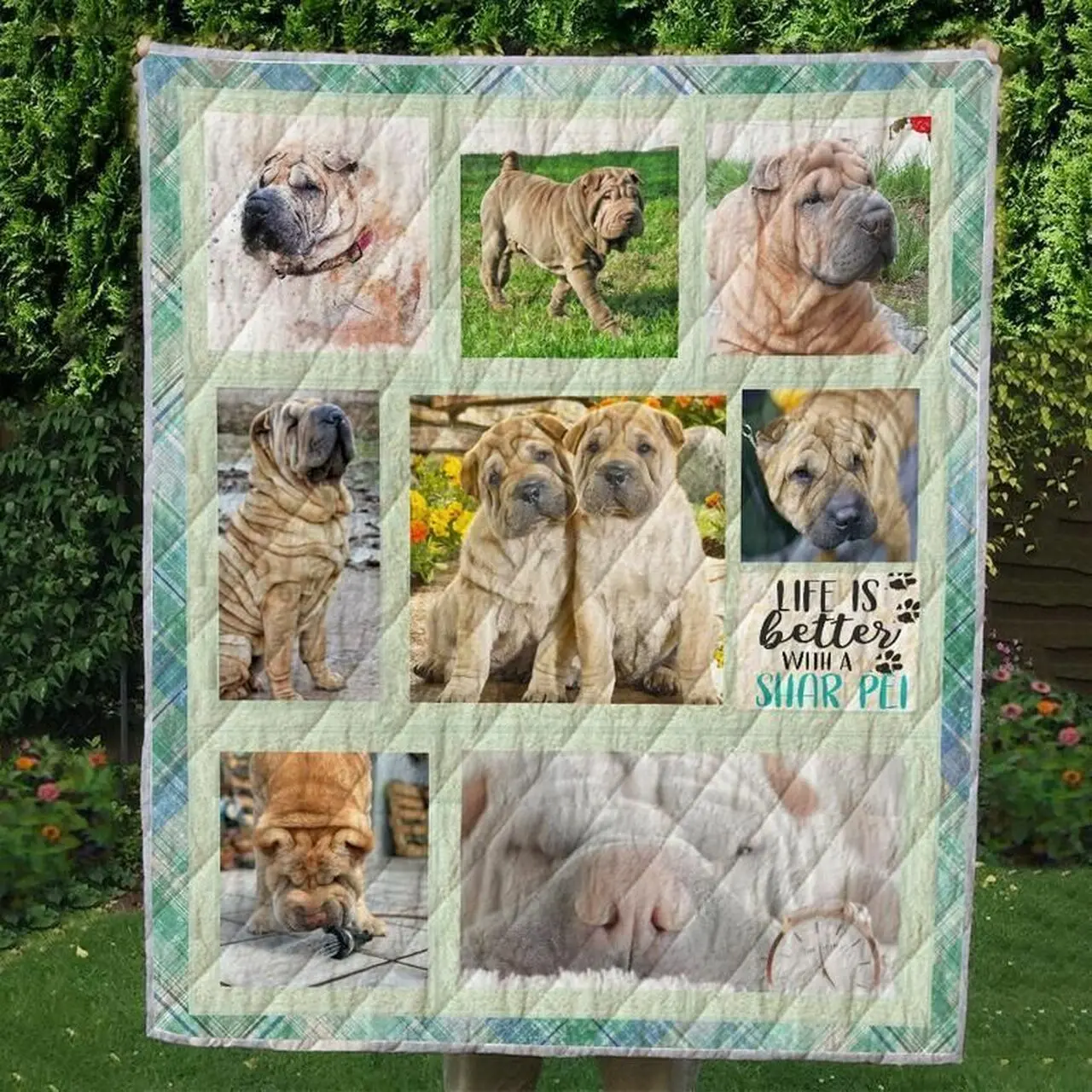 Shar Pei Cute Shar Pei Awesome LKI247 3D Customized Quilt Hip and Home Decor