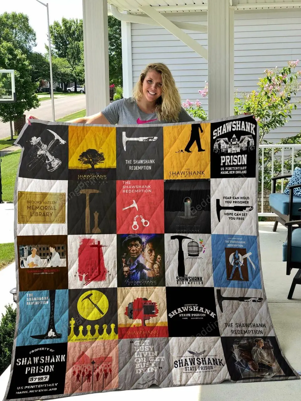 Shawshank Redemption Quilt Blanket and Home Decor
