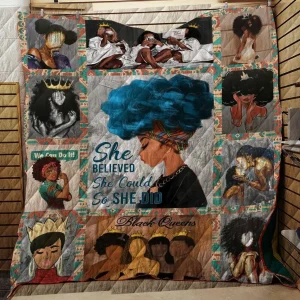 She Believed She Could So She Did Quilt Tdhfm and Home Decor