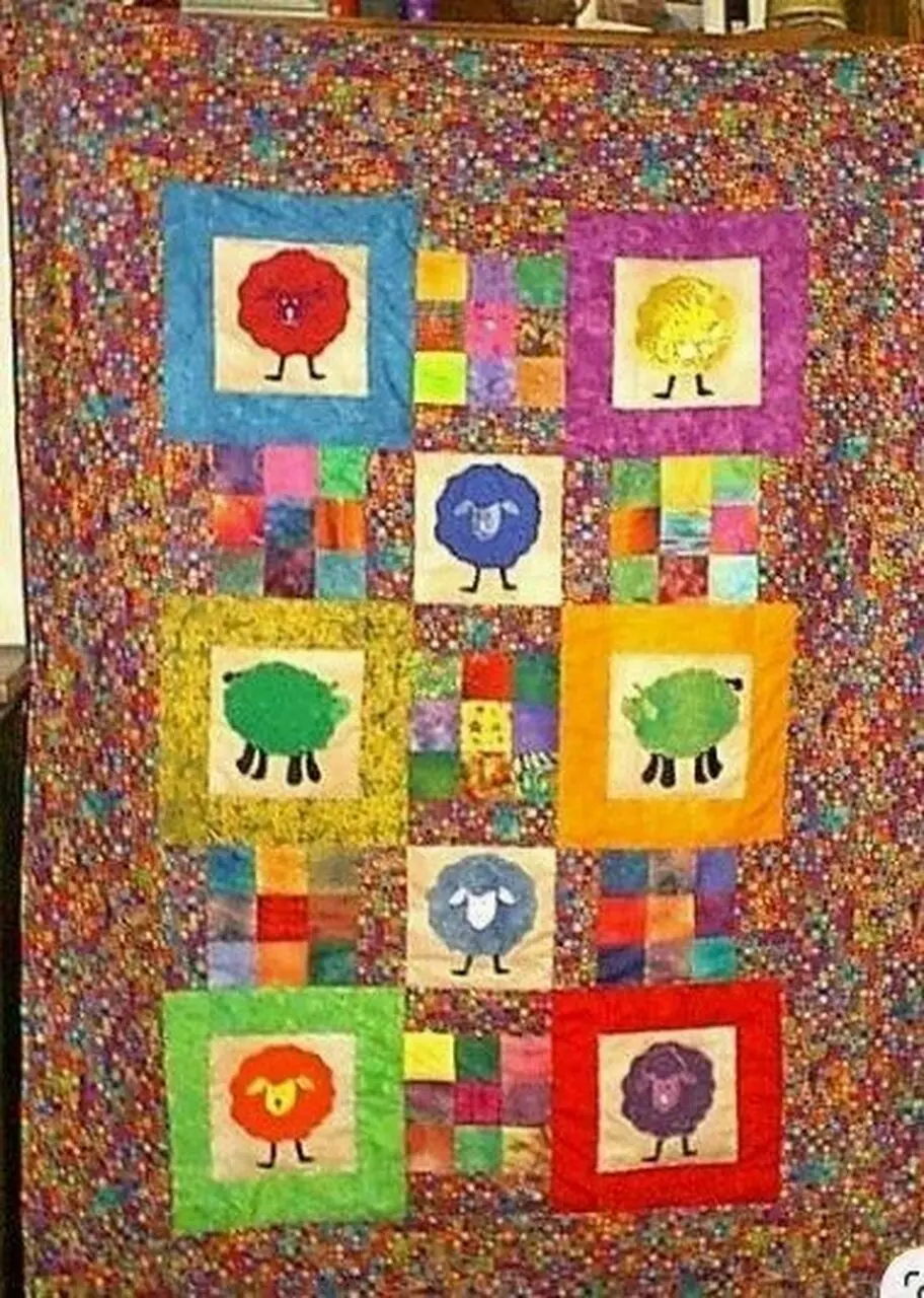 Sheep Cla1710502Q Quilt Blanket and Home Decor