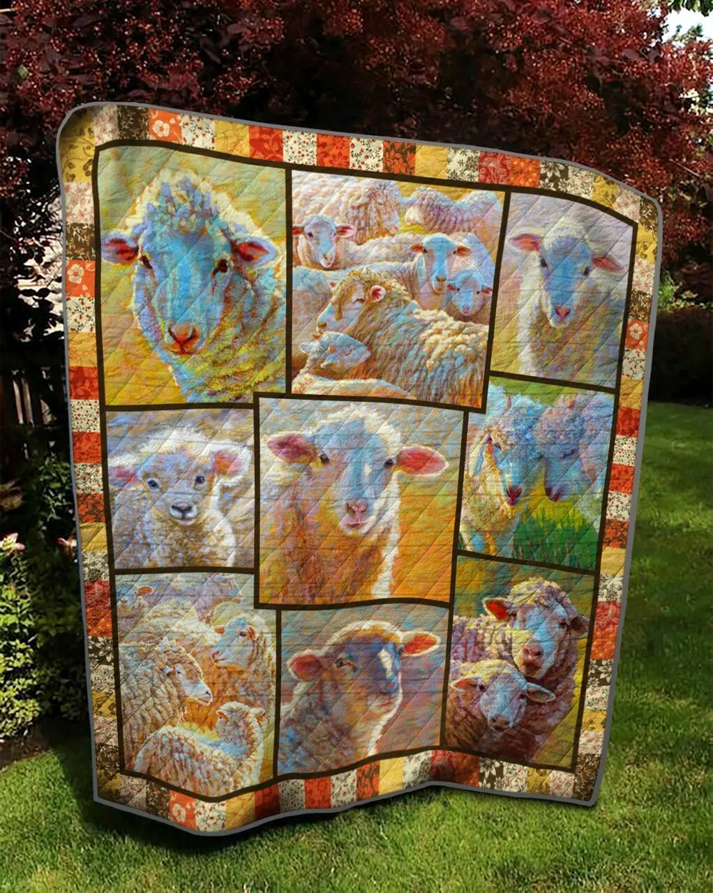 Sheep Quilt Tdhej and Home Decor