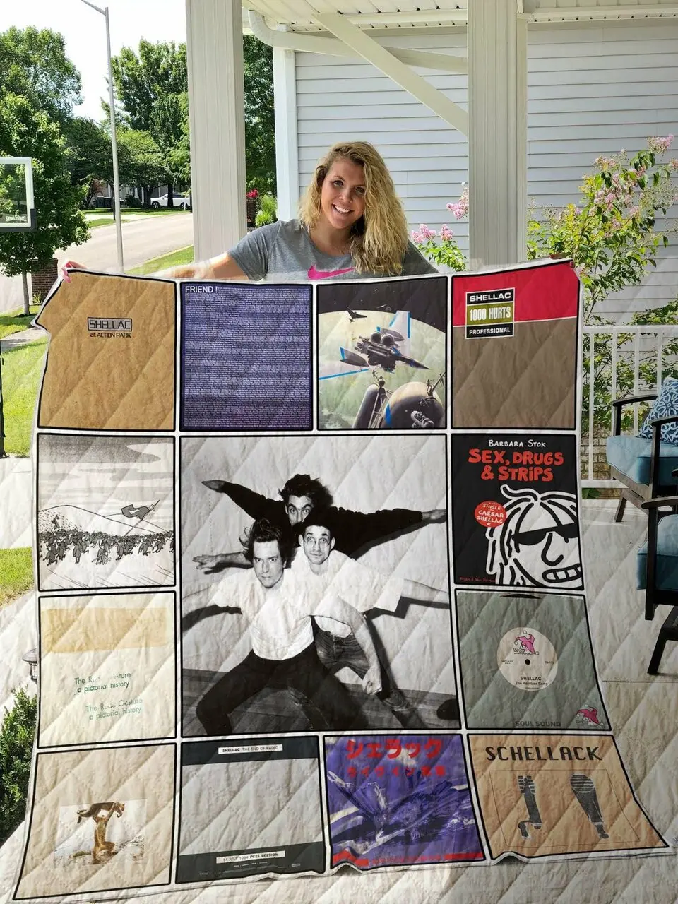 Shellac Quilt Blanket and Home Decor
