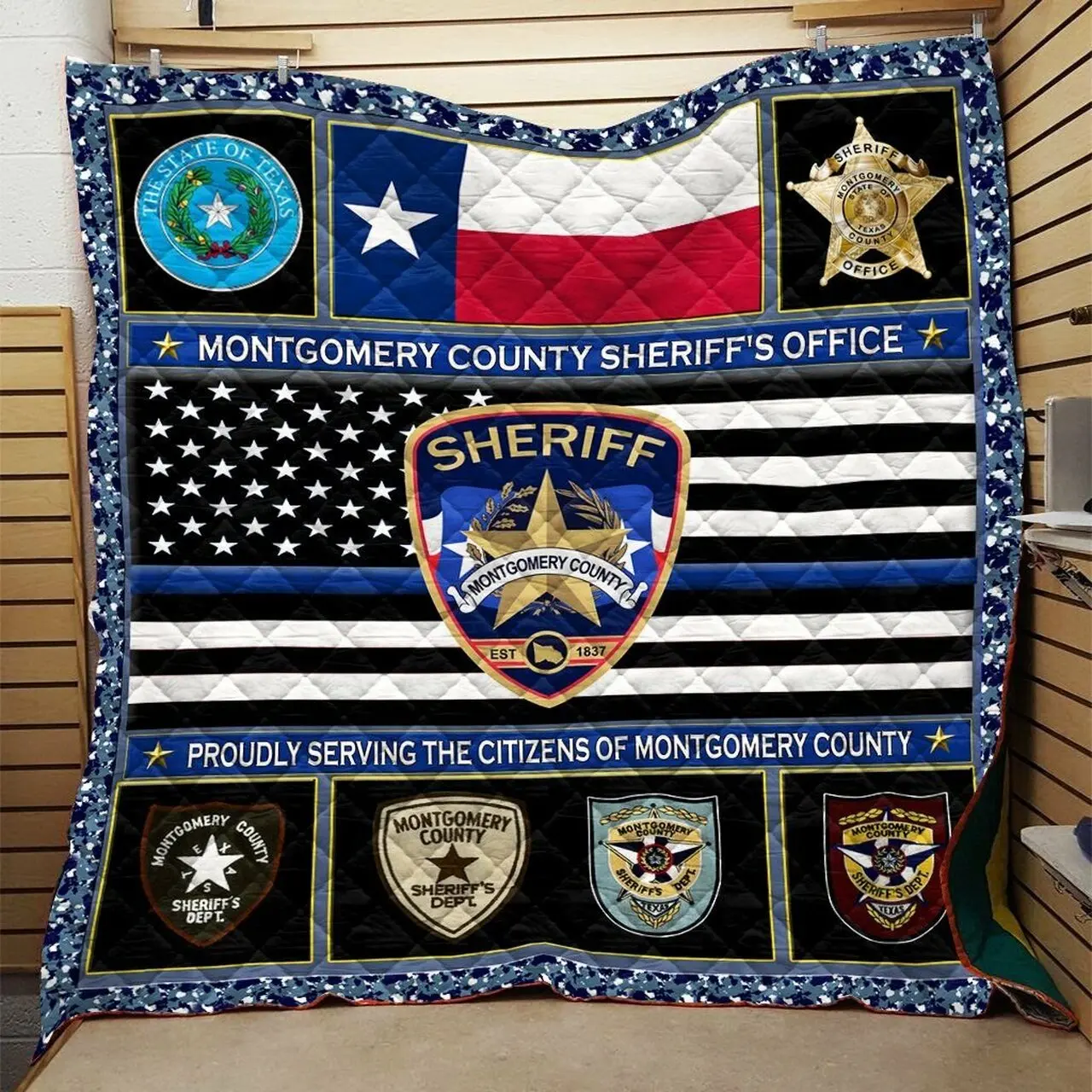 Sheriff Quilt Blanket Dhc0910618Vt and Home Decor