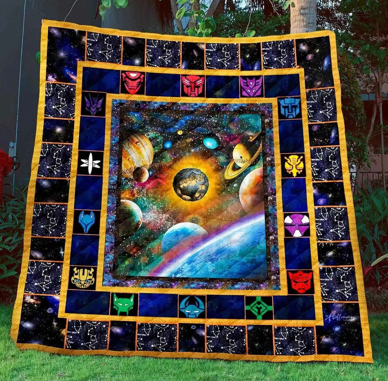 Shiv Brahmaand Blanket Th1507 Quilt and Home Decor