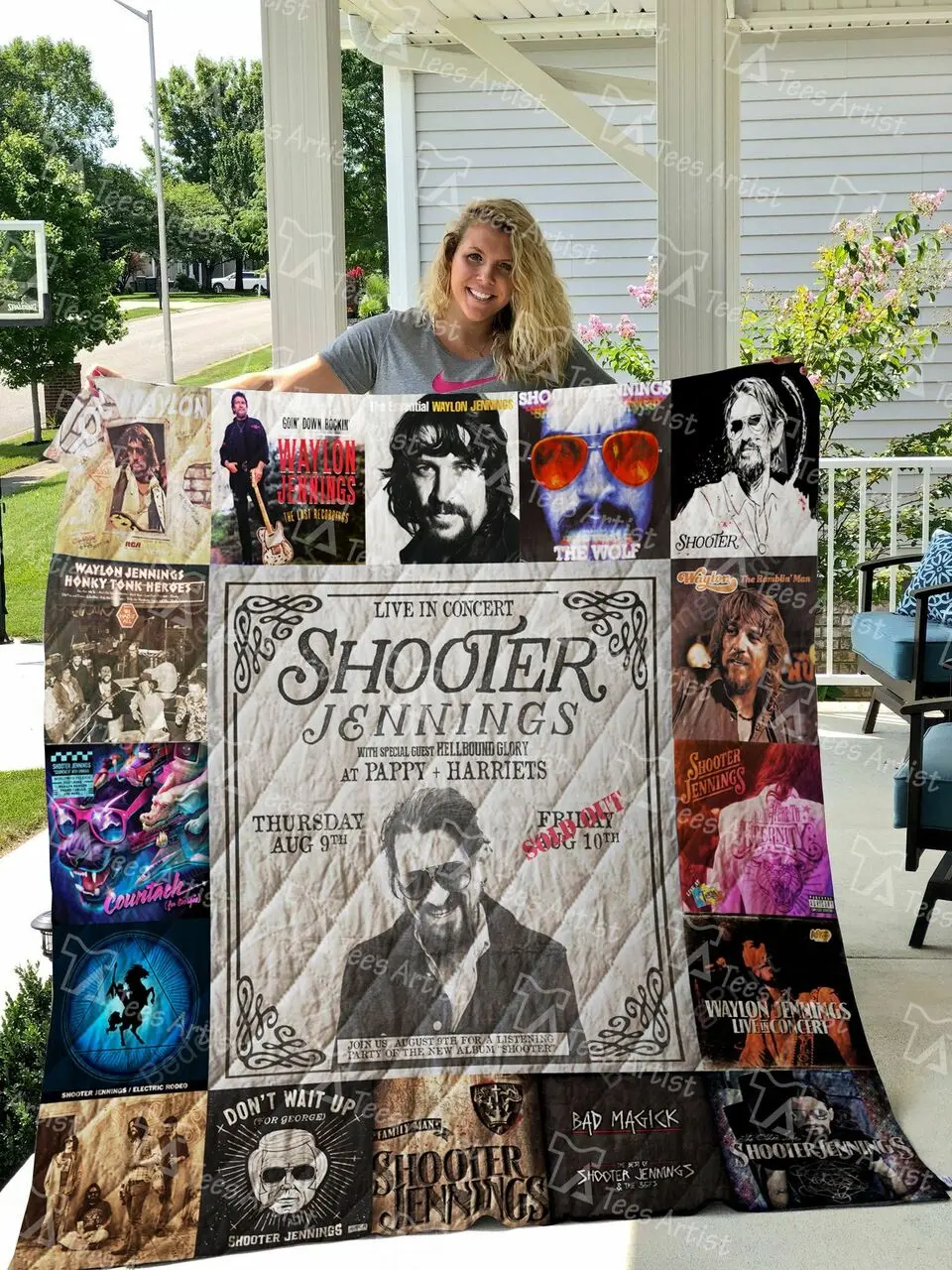 Shooter Jennings Quilt Blanket 0878 and Home Decor