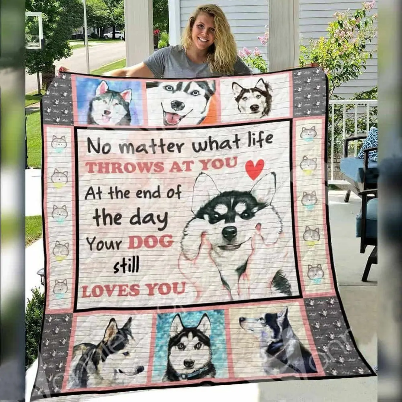 Siberian Husky Dog O Quilt Ps and Home Decor
