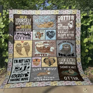 Significant Otter Cld1806111 Quilt Blanket and Home Decor