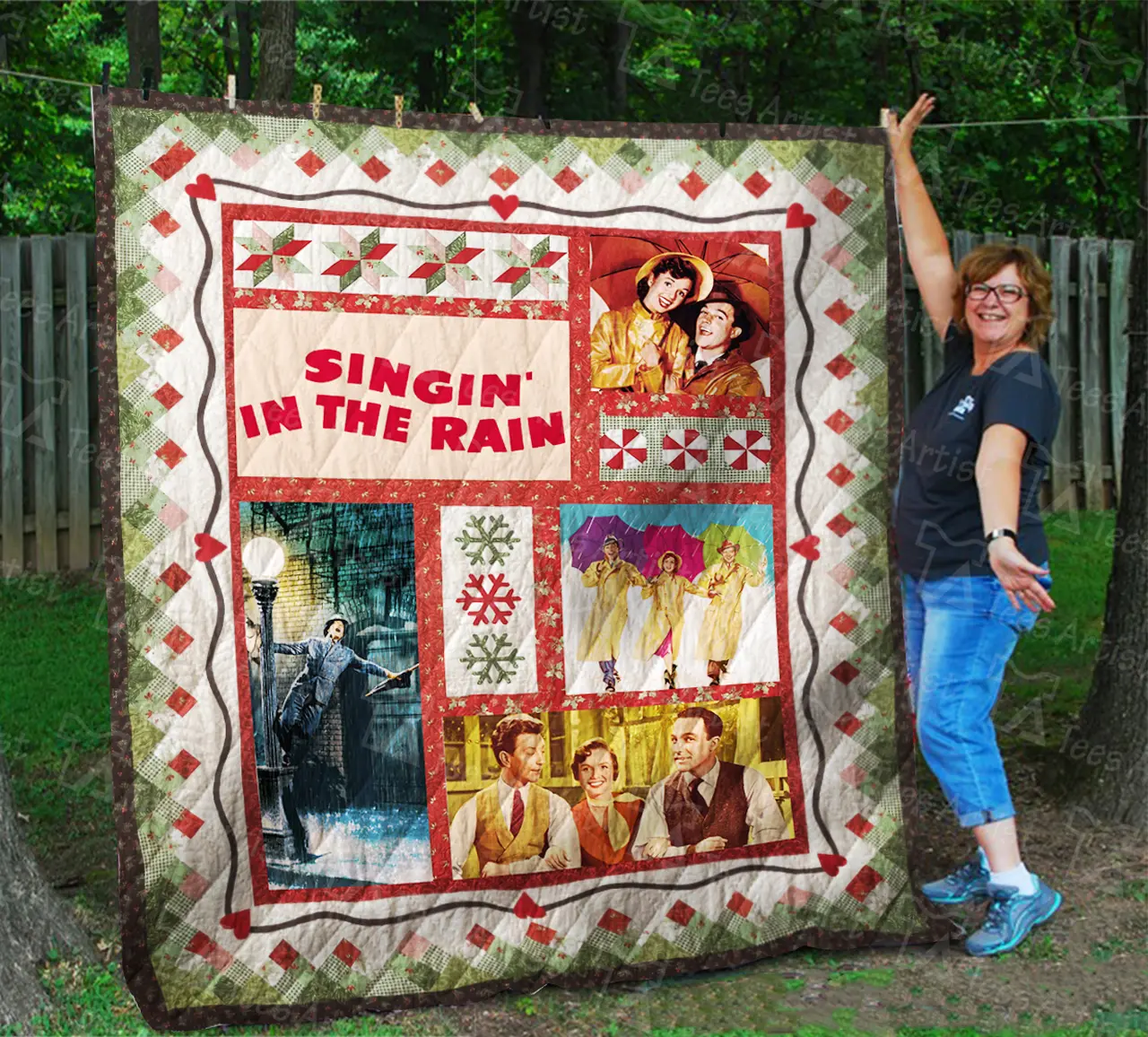 Singin’ In The Rain Quilt Blanket 01900 and Home Decor