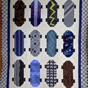 Skate Board Cla170650 Quilt Blanket and Home Decor