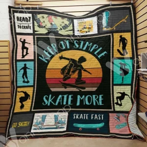 Skateboarding Quilt Inn and Home Decor