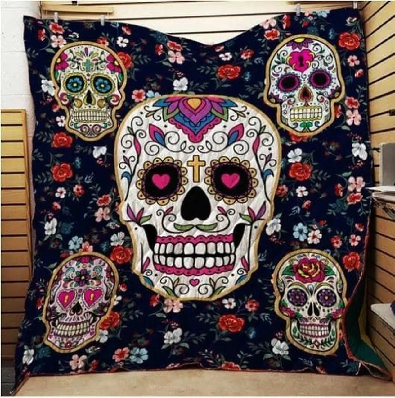 Skull Ah Quilt Derqdl and Home Decor