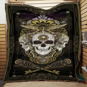 Skull C8 3D Customized Quilt and Home Decor