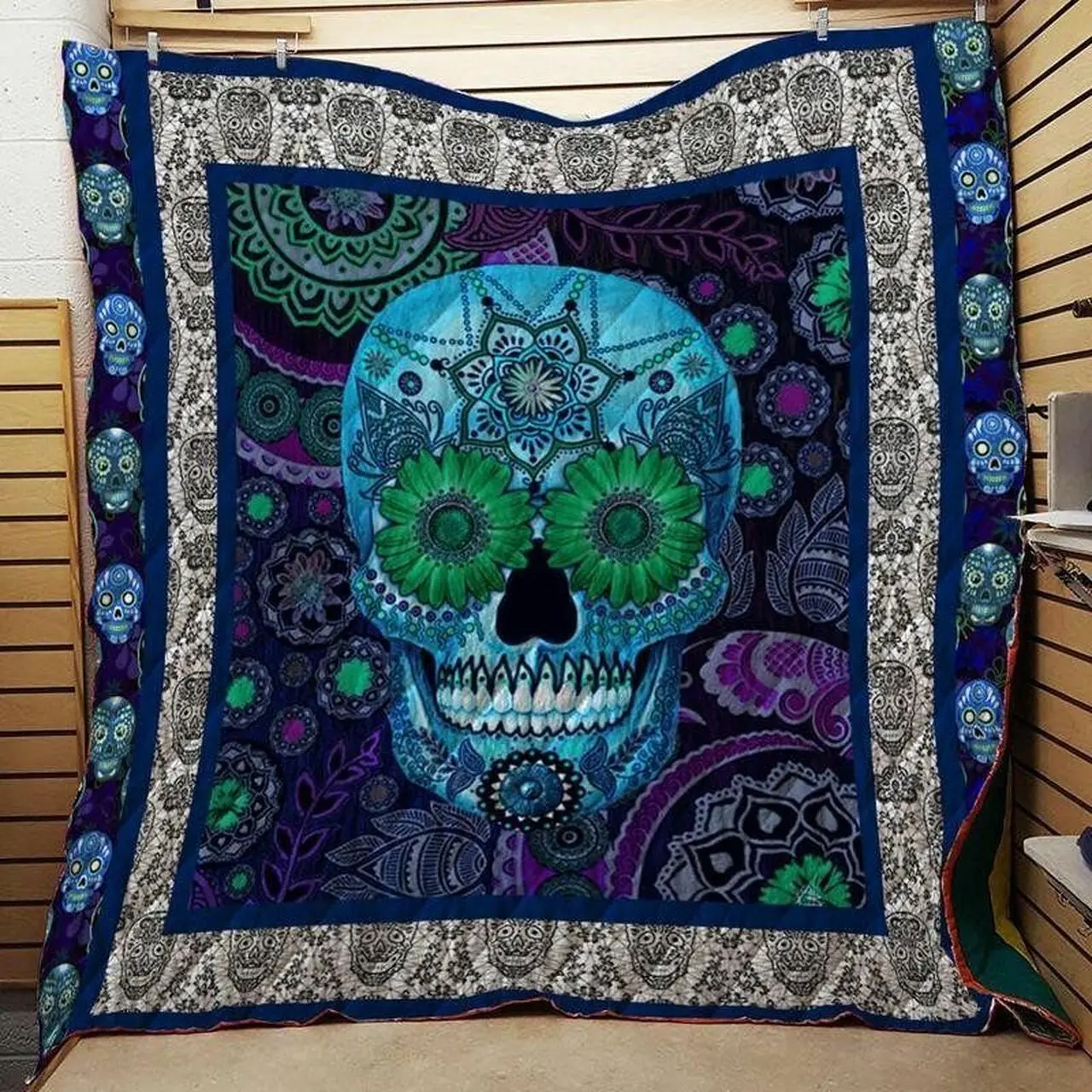 Skull Cla040725 Quilt Blanket and Home Decor