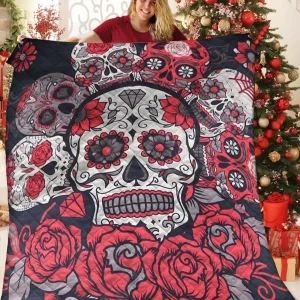 Skull JFJ12800 3D Customized Quilt 2707 and Home Decor