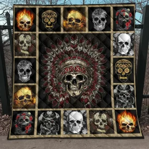 Skull Navtive NTTH011298 NDC 3D Customized Quilt and Home Decor